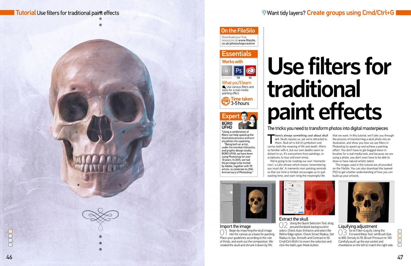 Graphic skull Photoshop brush illustration design by Singapore based brand strategy and creative design consultancy, BÜRO UFHO.