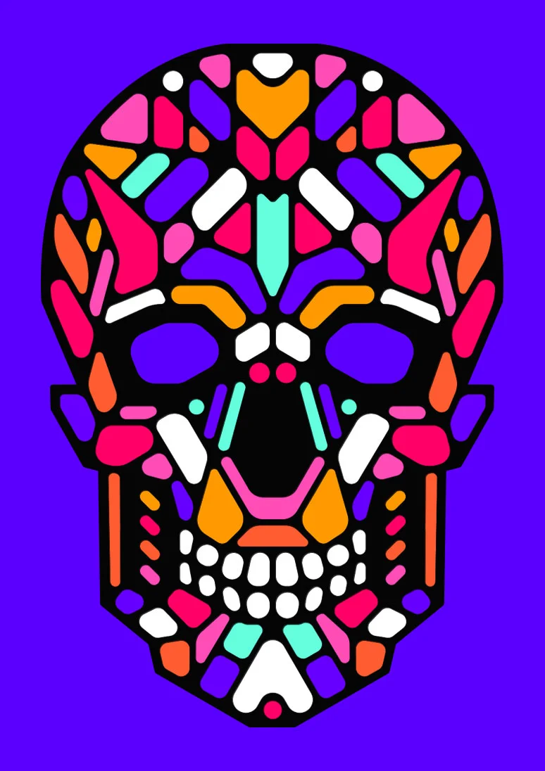 Kickstarter Cool LED light up mask Sugar Skull graphic design by Singapore based brand strategy and creative design consultancy, BÜRO UFHO.