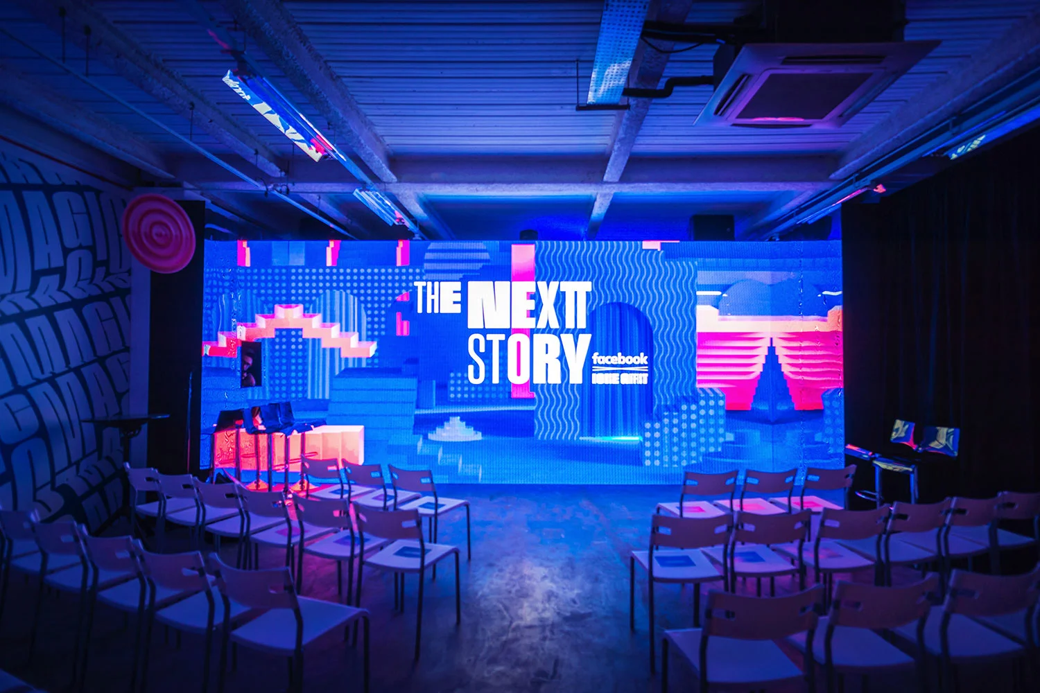 GIF Fest II 2019 festival branding identity - Industry Night with introduction by Facebook, Singapore. Photography by BÜRO UFHO.