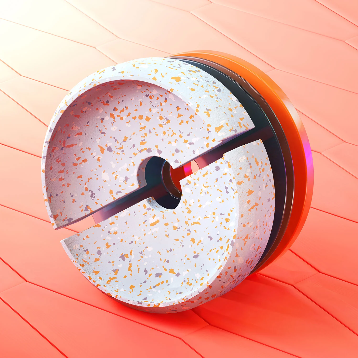 Street of Clans - Letter O 3D Typographic visual.