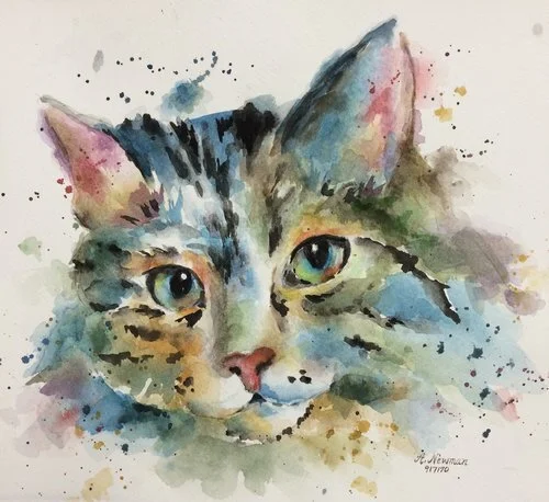 watercolor animal portraits