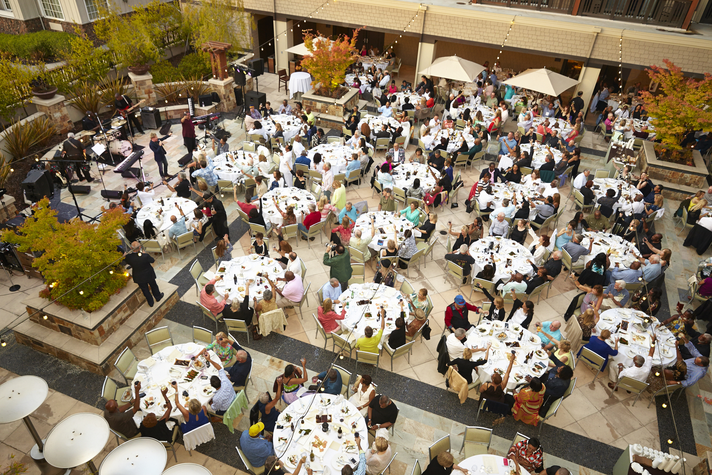 2015 welcome dinner at the westin verasa's solera courtyard