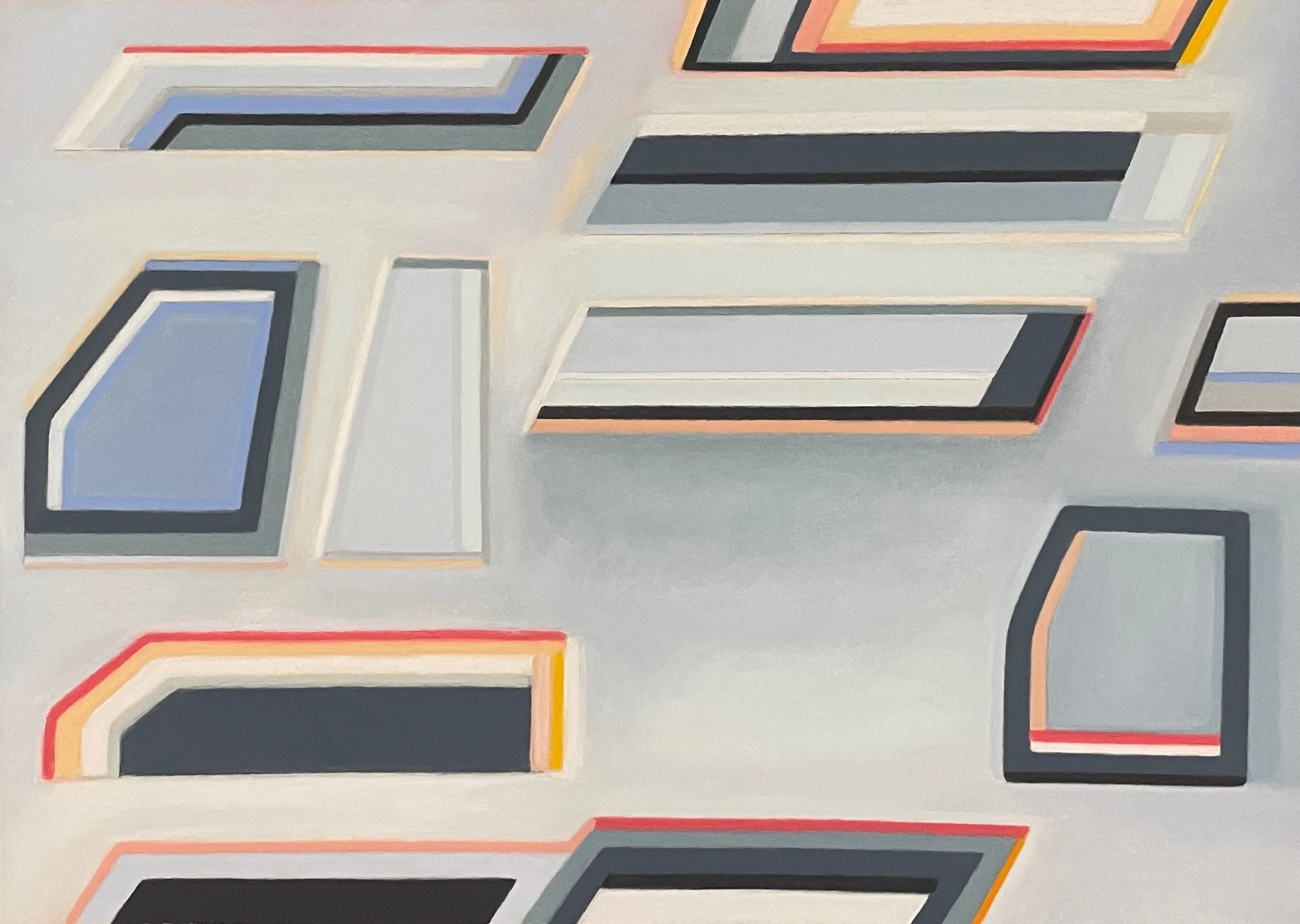 Schema Gray, Pastel on Paper, 18.5 x 26.5 in.