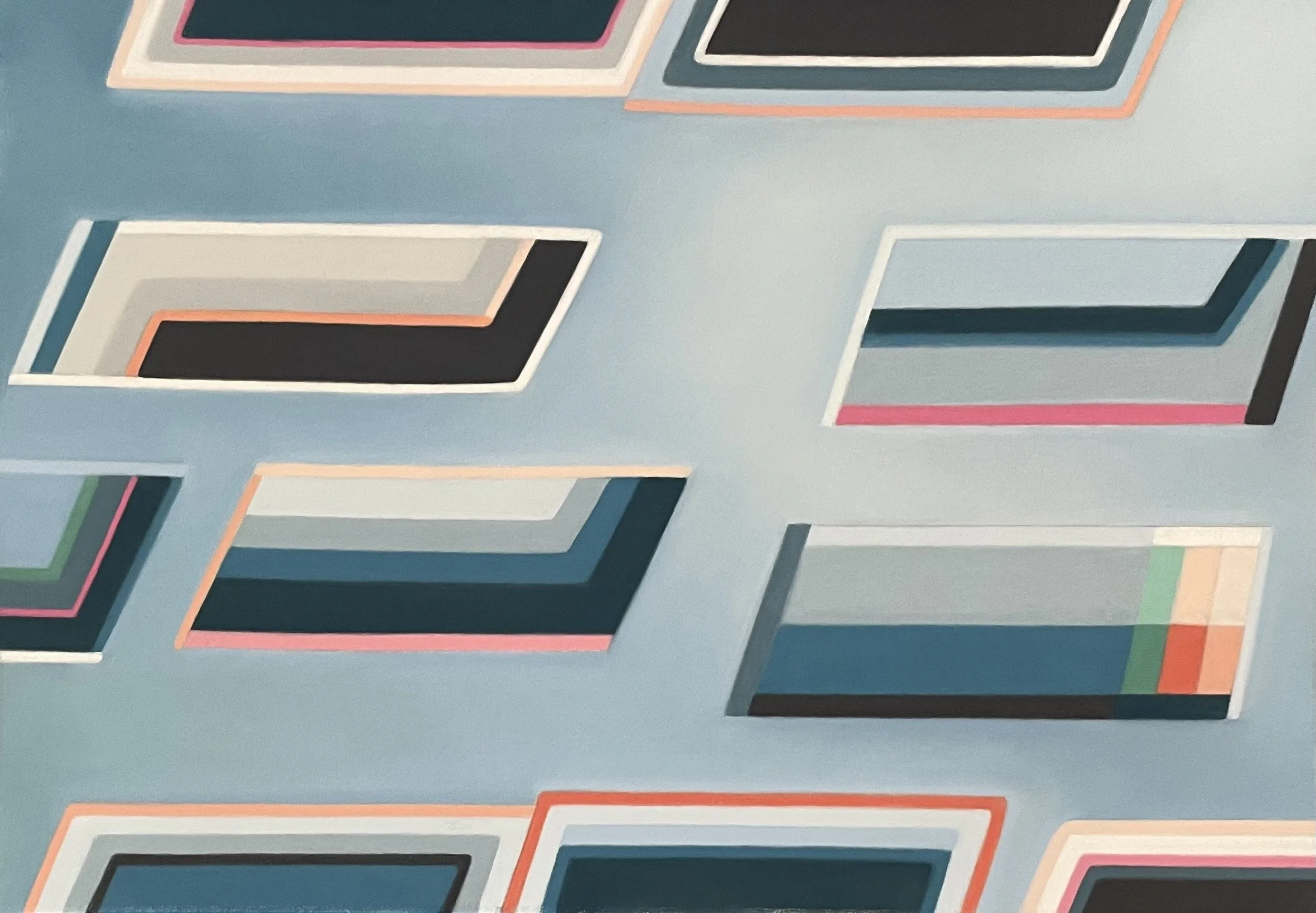 Schema Gray 2, Pastel on Paper, 18.5 x 26.5 in.