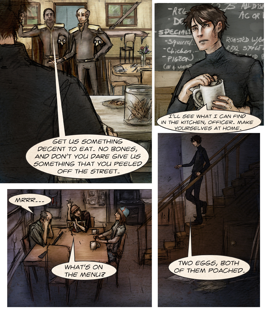 After-comic Webcomic science fiction post apocalypse Chapter 1 page 1