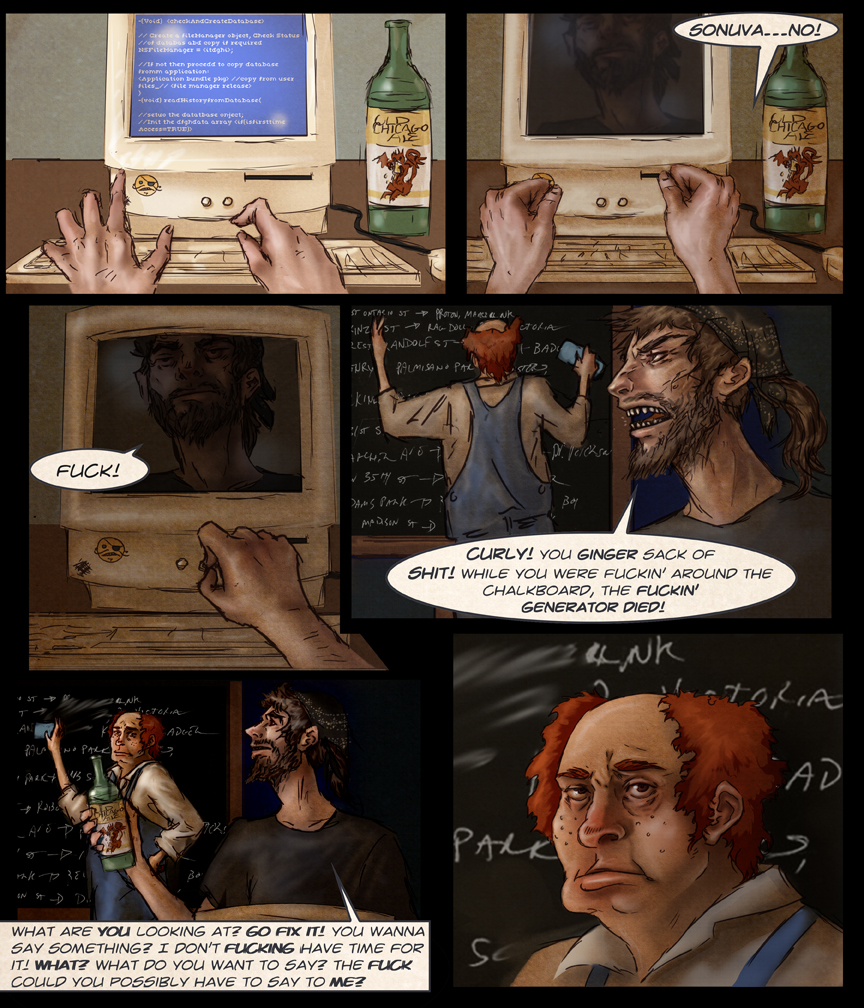After-comic Webcomic science fiction post apocalypse Chapter 1 page 1