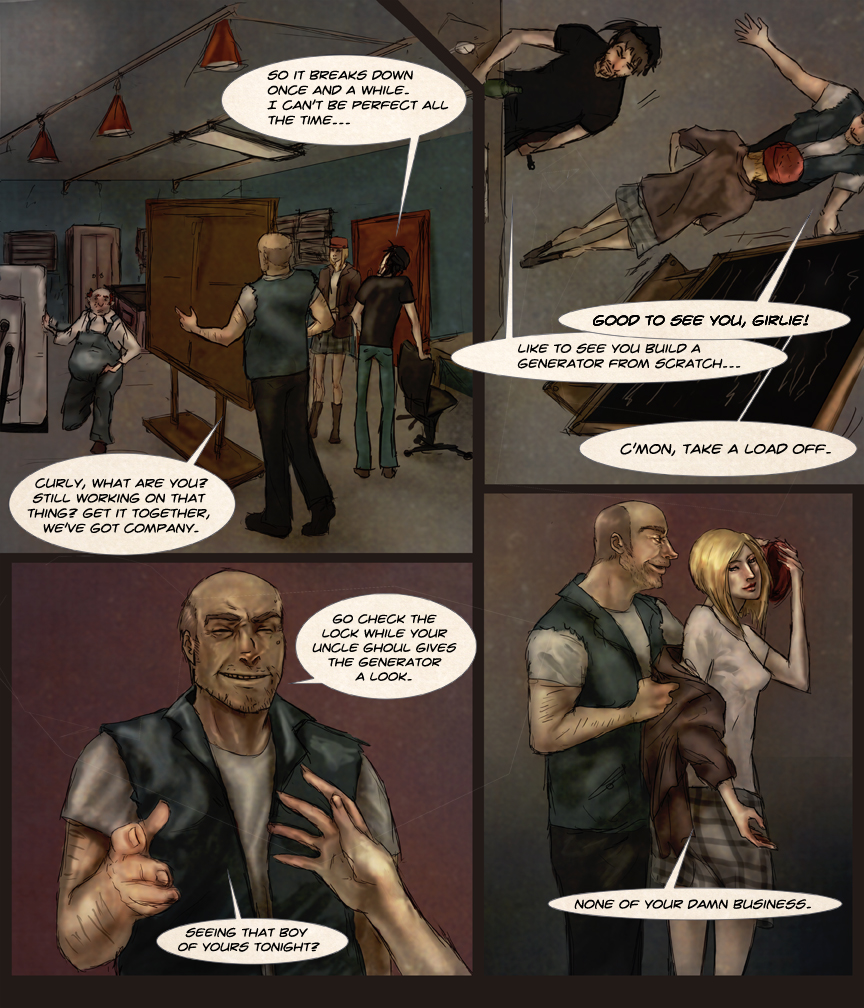 After-comic Webcomic comics webserries science fiction post apocalypse Chapter 1 page 8