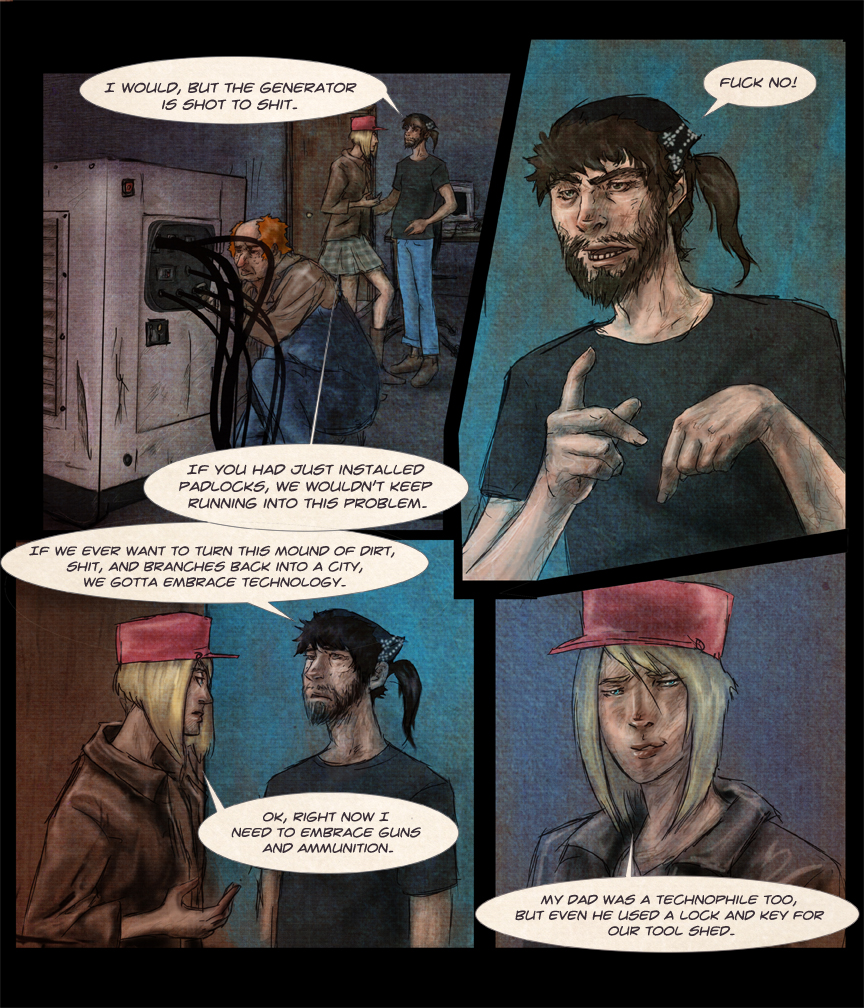 After-comic Webcomic comics webserries science fiction post apocalypse Chapter 1 page 9