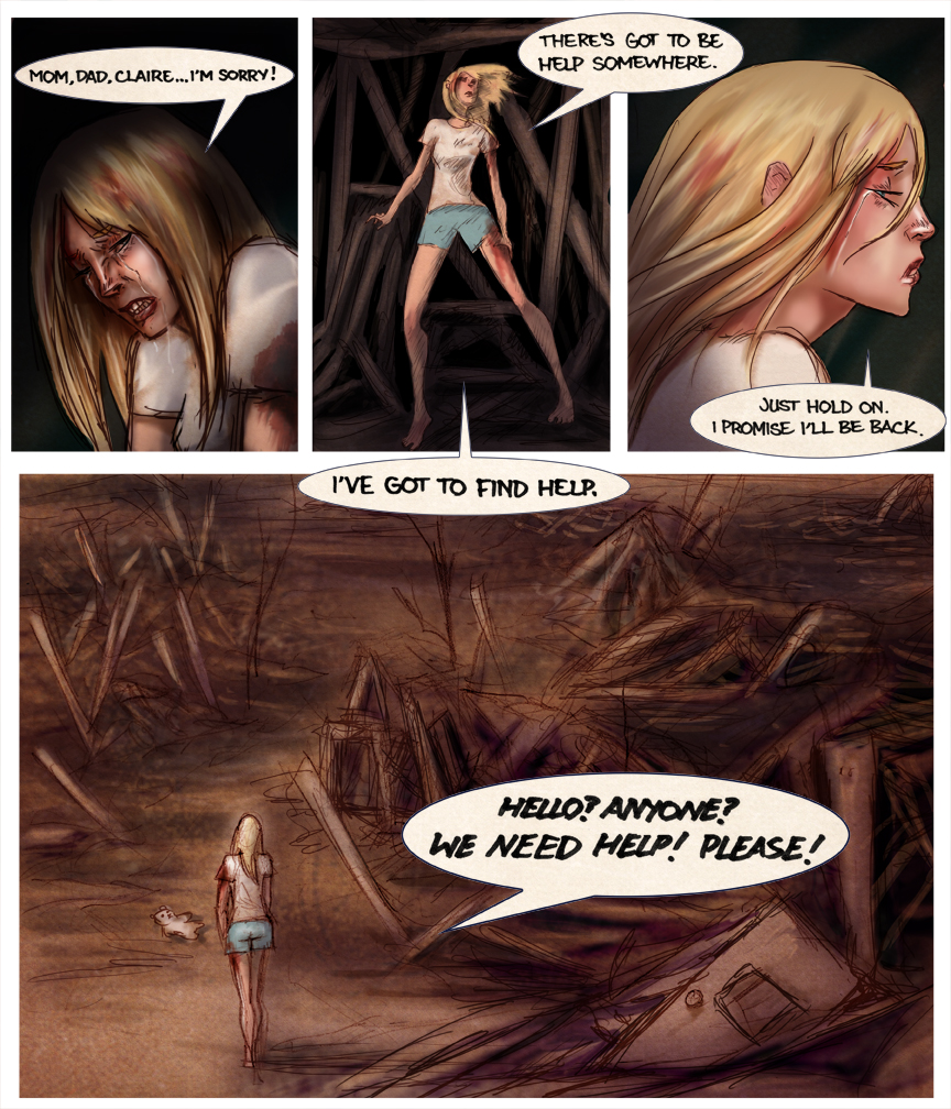 After-comic Webcomic comics webseries science fiction post apocalypse Chapter 2 page 13