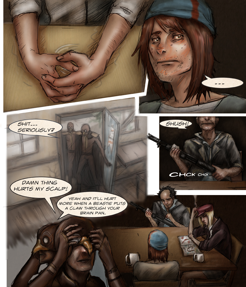 Chapter: pg 1 After Webcomic science fiction post apocalypse Chapter 1 page 1