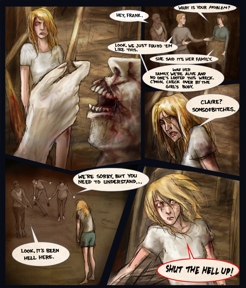 After-comic Webcomic comics webseries science fiction post apocalypse Chapter 2 page 21