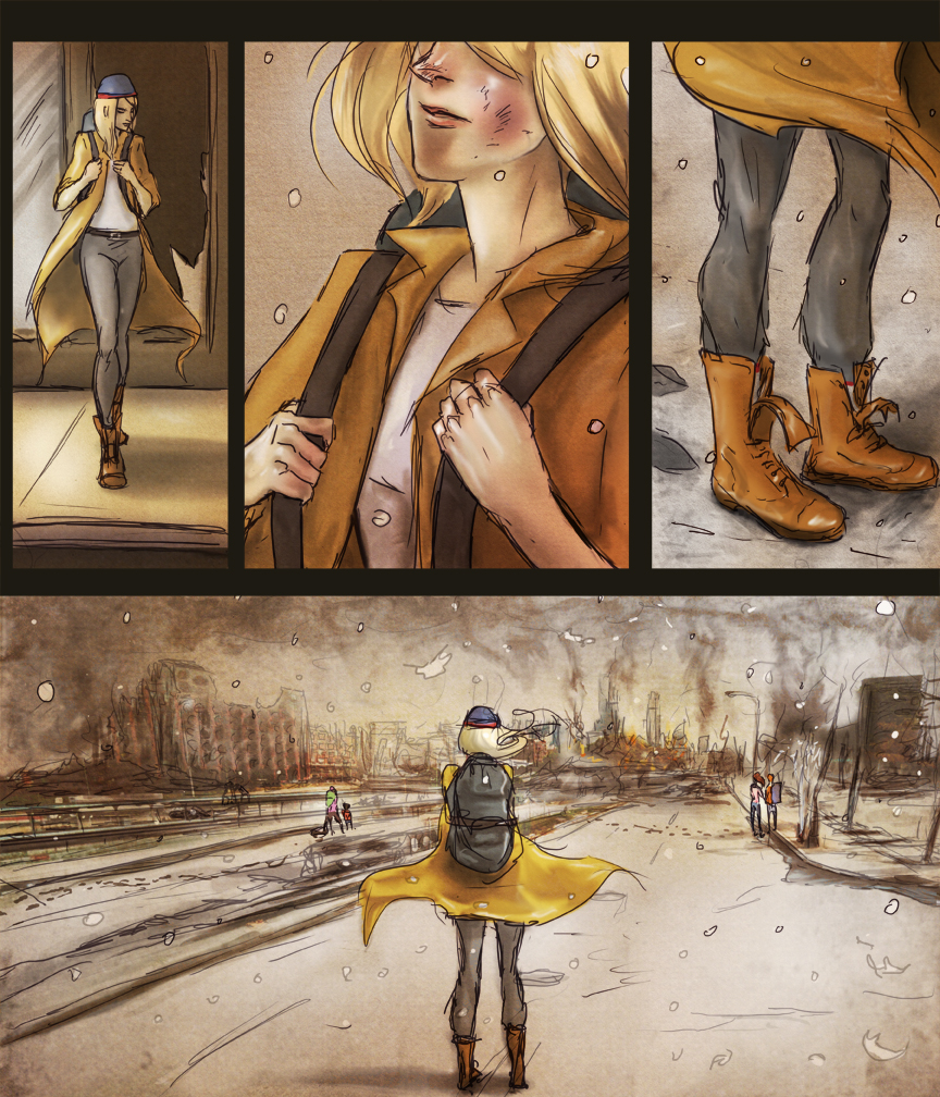 After-comic Webcomic comics webseries science fiction post apocalypse Chapter 2 page 32