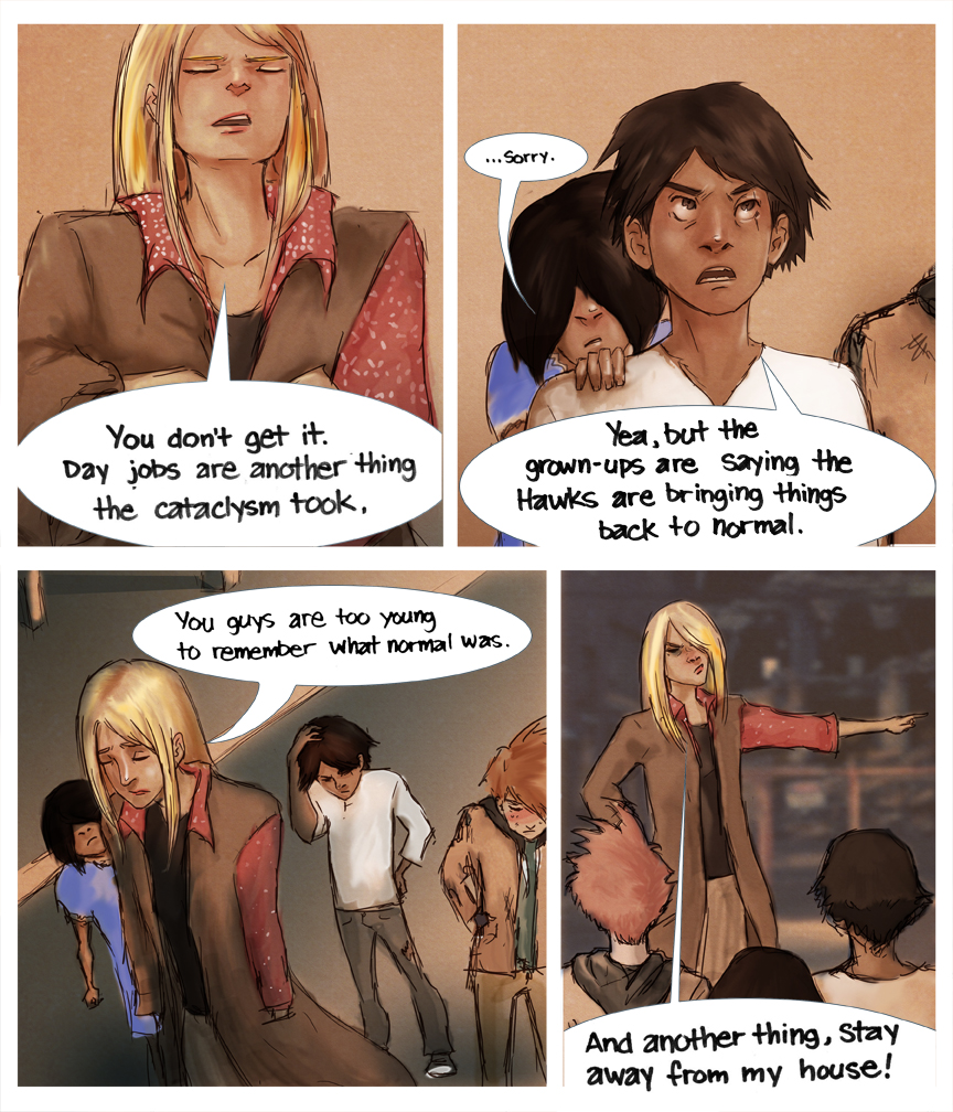 After-comic Webcomic comics webseries science fiction post apocalypse Chapter 3 Page 6