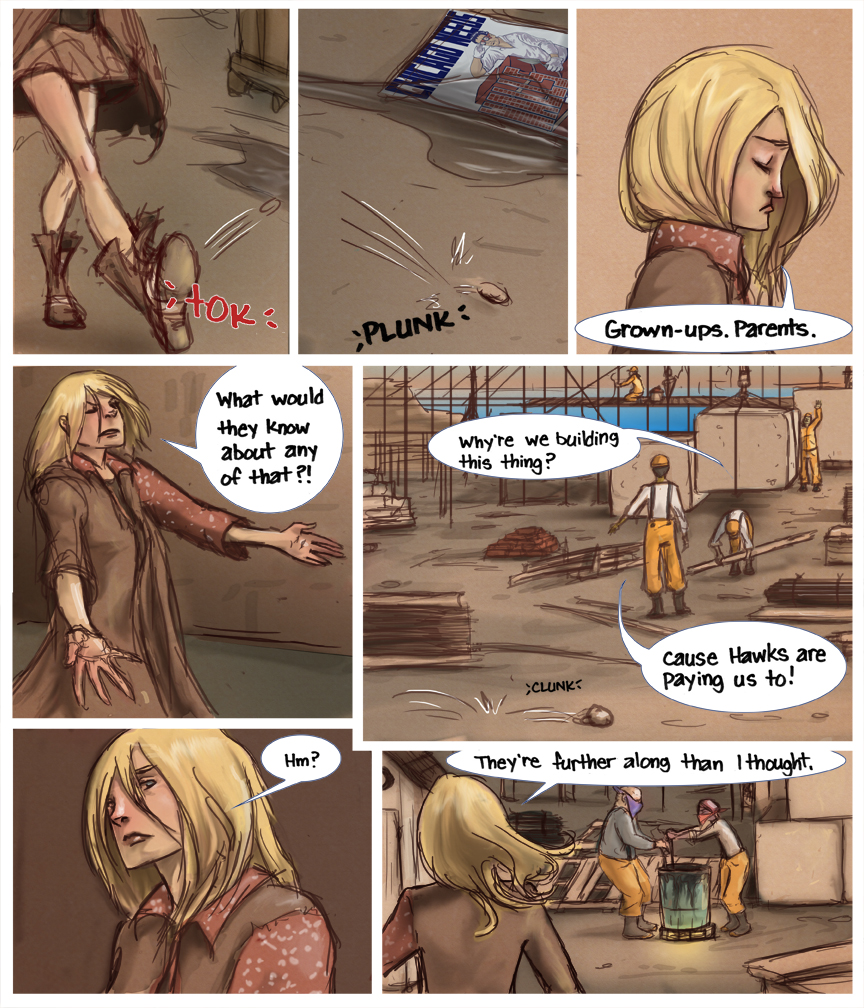 After-comic Webcomic comics webseries science fiction post apocalypse Chapter 3 Page 7