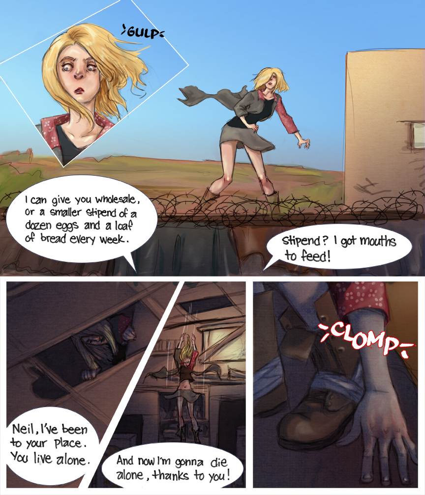 After-comic Webcomic comics webseries science fiction post apocalypse Chapter 3 Page 11