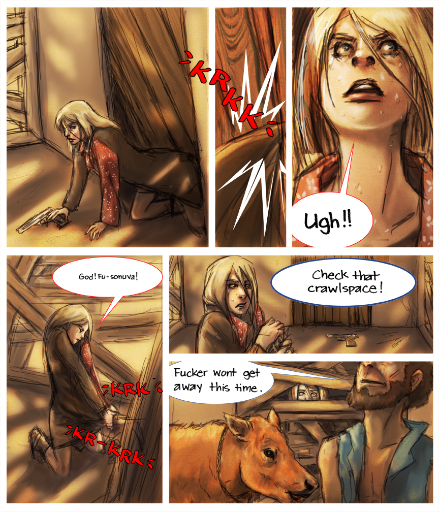 After-comic Webcomic comics webseries science fiction post apocalypse Chapter 3 Page 16
