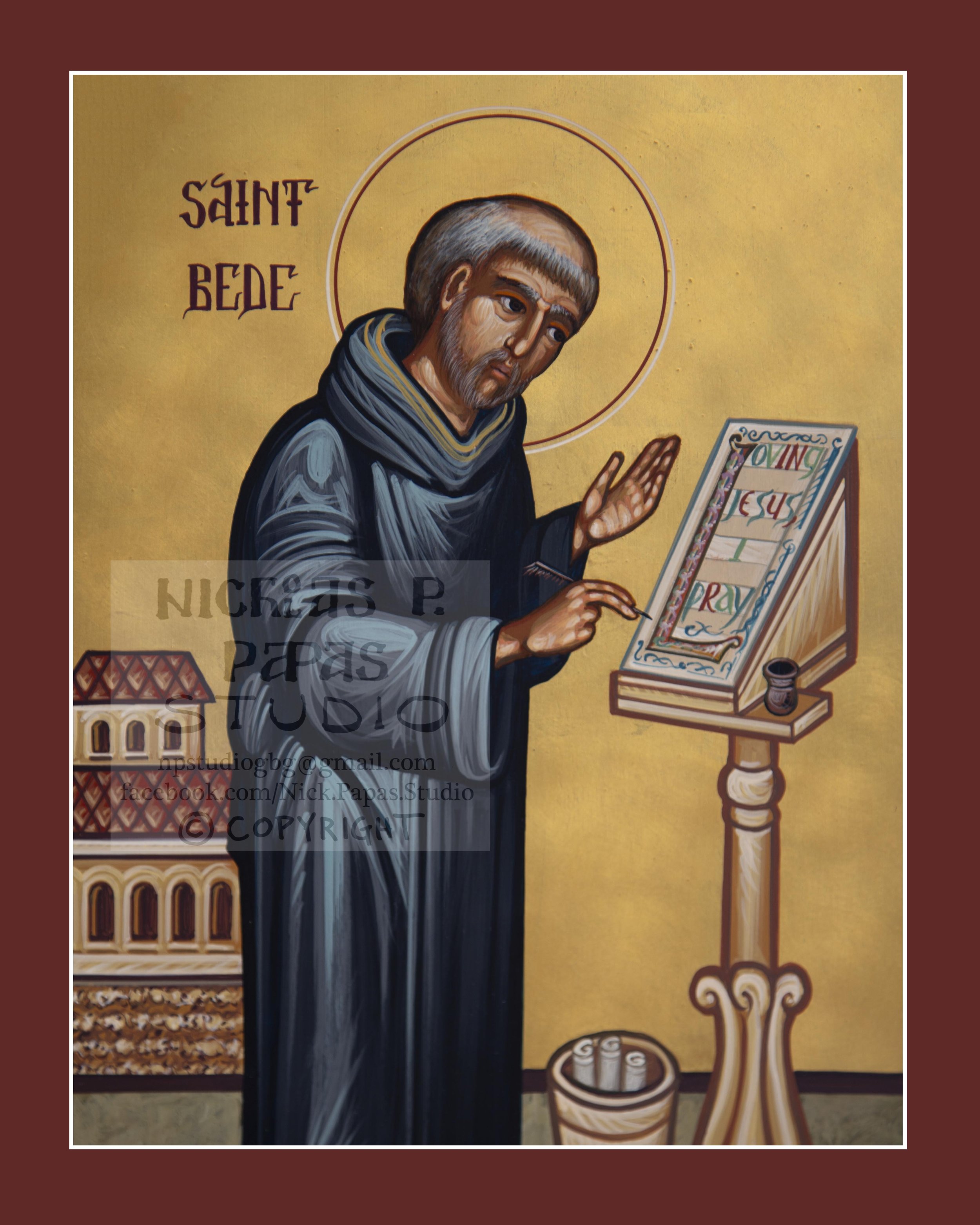 Bede (8x10x3/4") (Patron of scholars & historians)