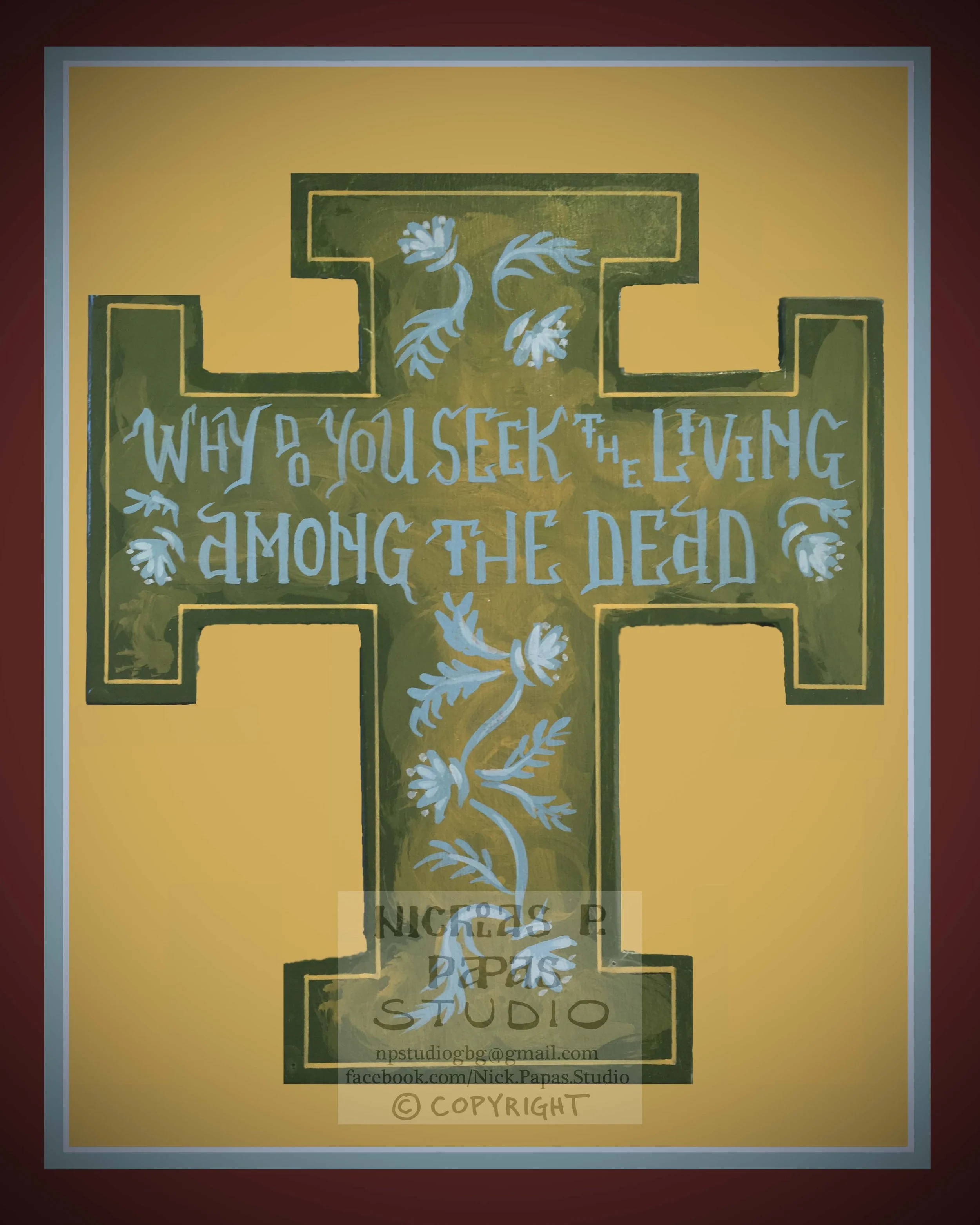 Living Among the Dead (B)(8"x10x3/4")