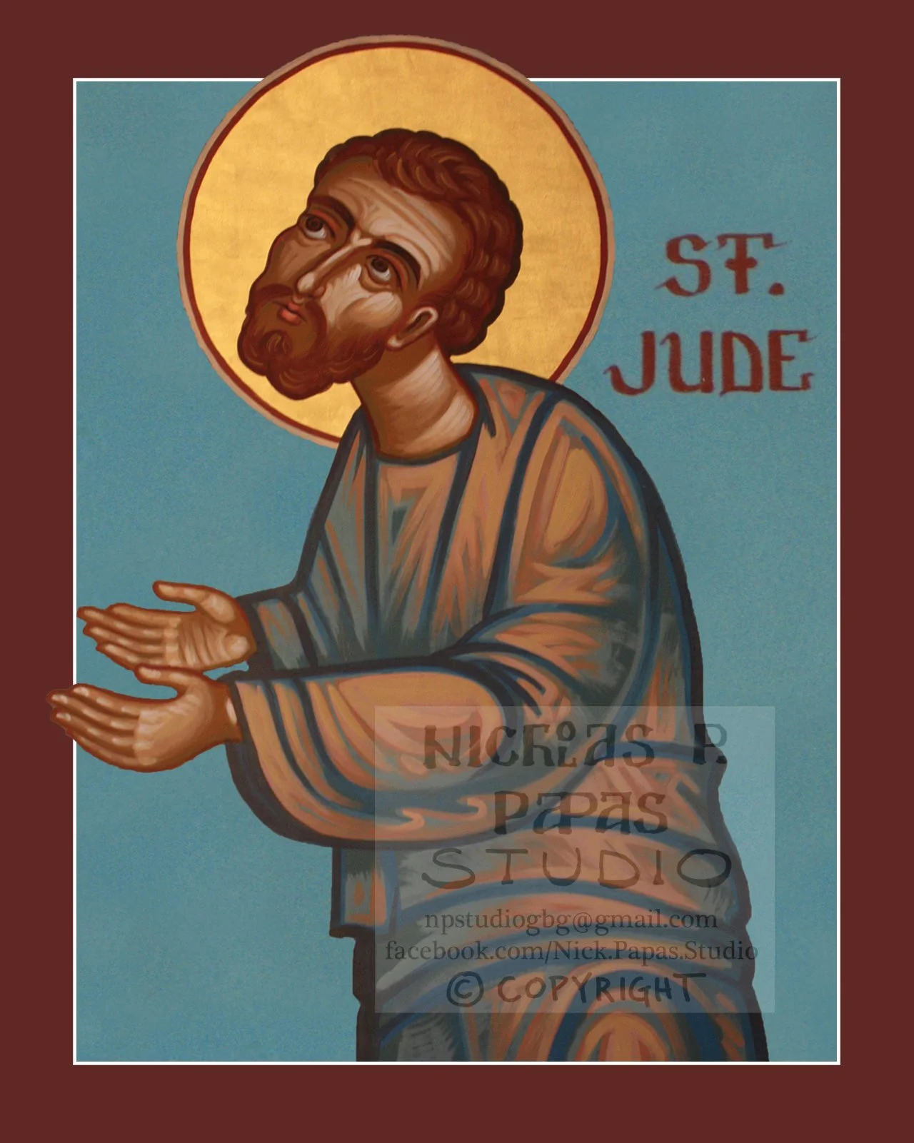 Jude (8"x10"x3/4") (Patron of lost causes and desperate situations.)