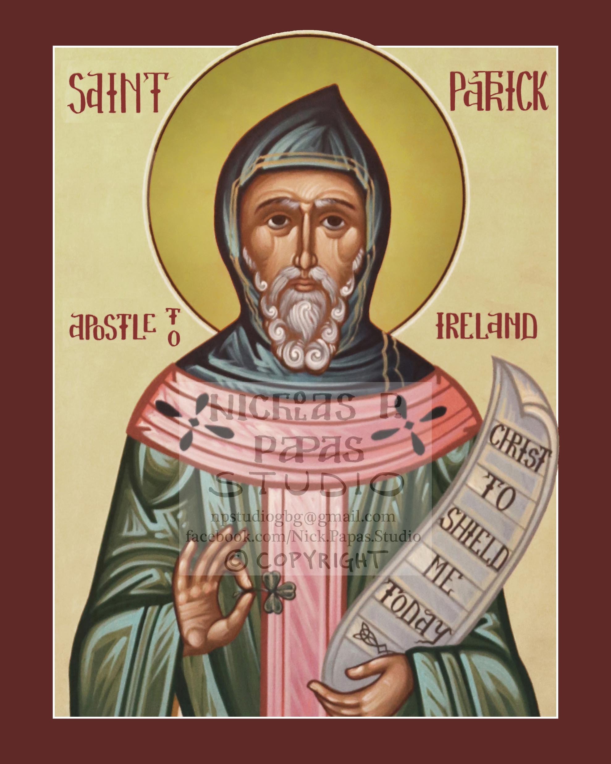 Patrick (D)(8"x10"x3/4")(Patron of Ireland and Engineers)