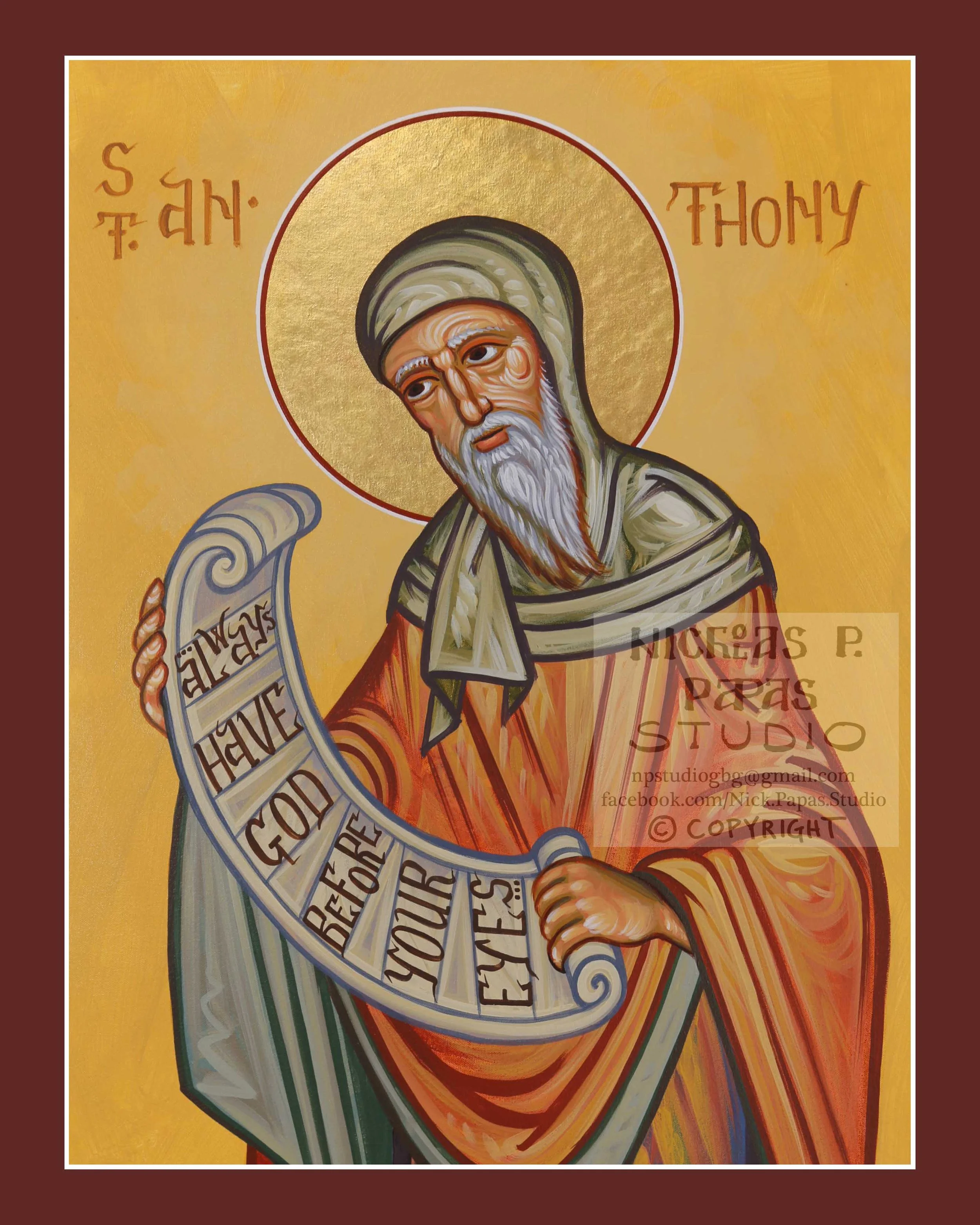 Anthony the Great(B)(8"x10"x3/4")