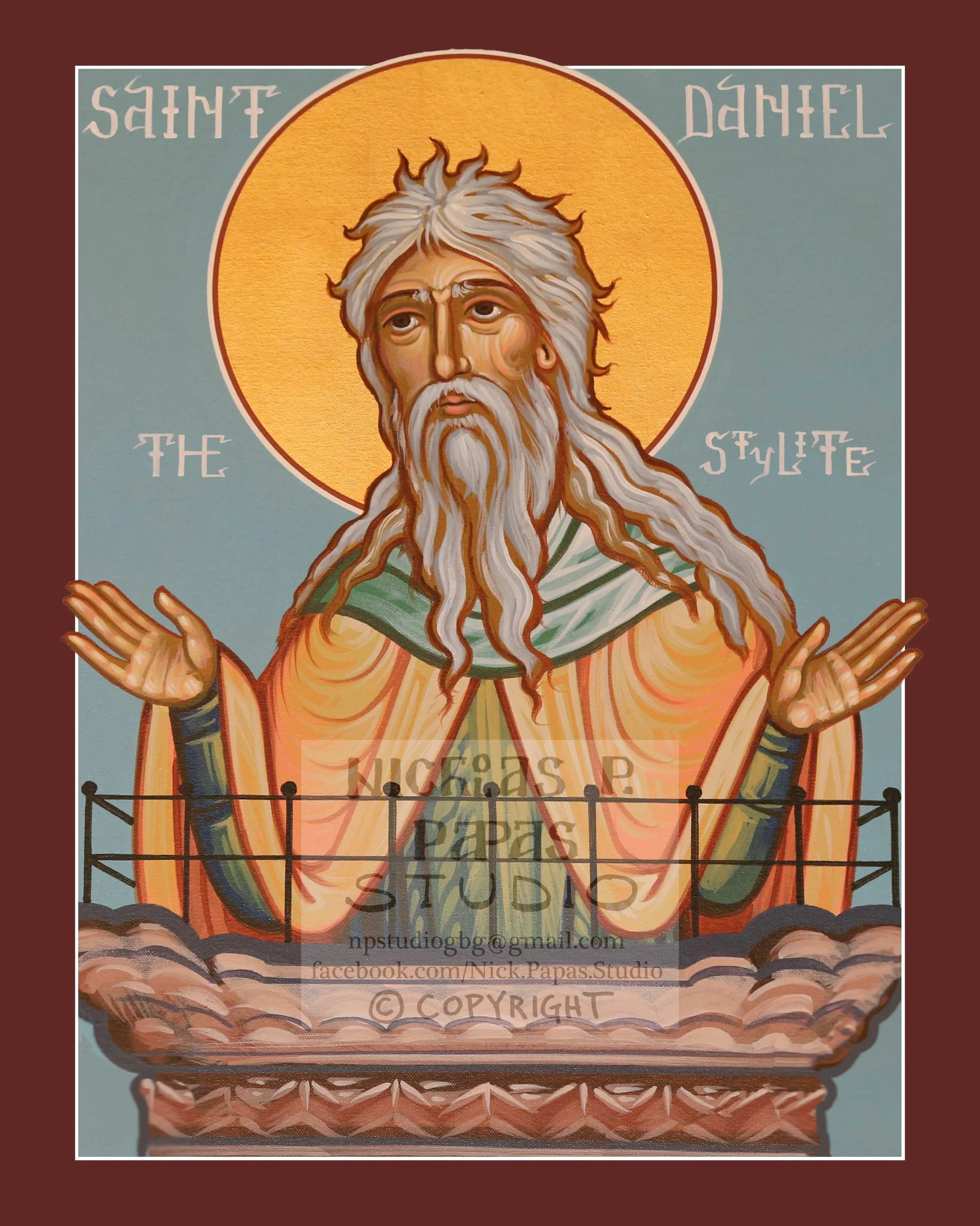 Daniel the Stylite (8"x10"x3/4")