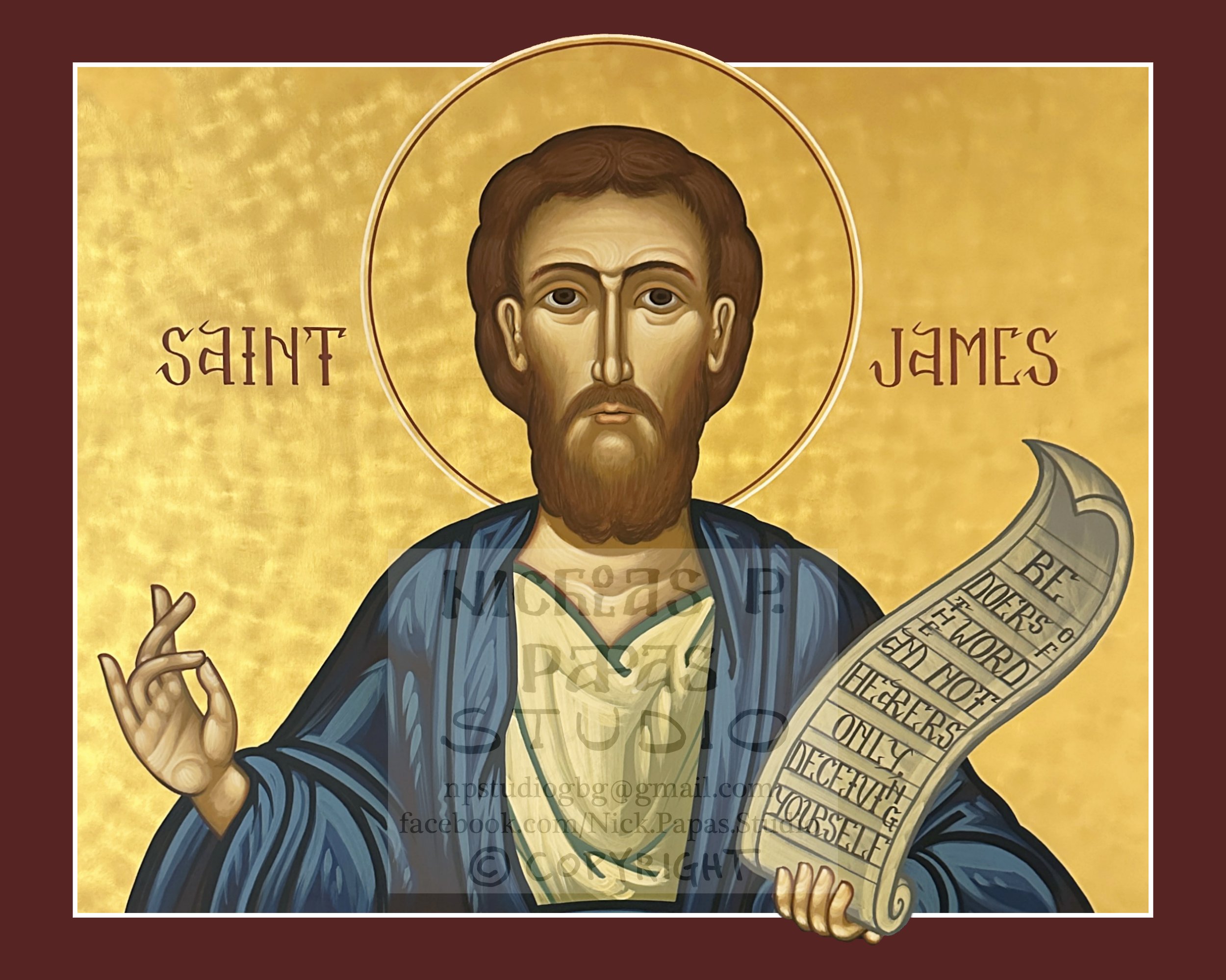 James Bishop of Jerusalem (A)(Brother of the Lord) (10"x8"x3/4")