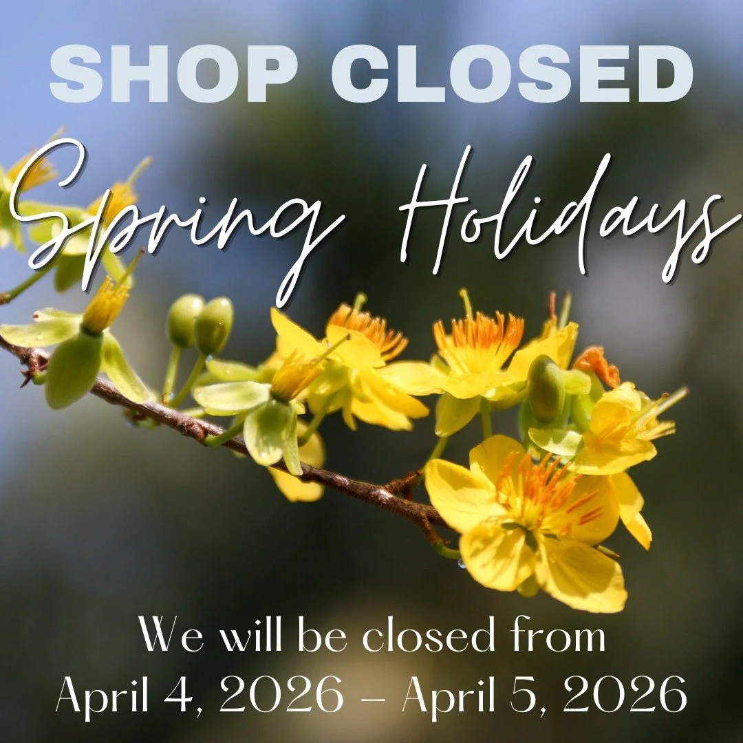 We will be closing shop this weekend for a much needed break. We will be closing at 2pm on Friday, April 3rd and will re open Monday, April 6th at 10am.

To reach us during this break, please email us or visit our website. Links in bio. Hope to see y