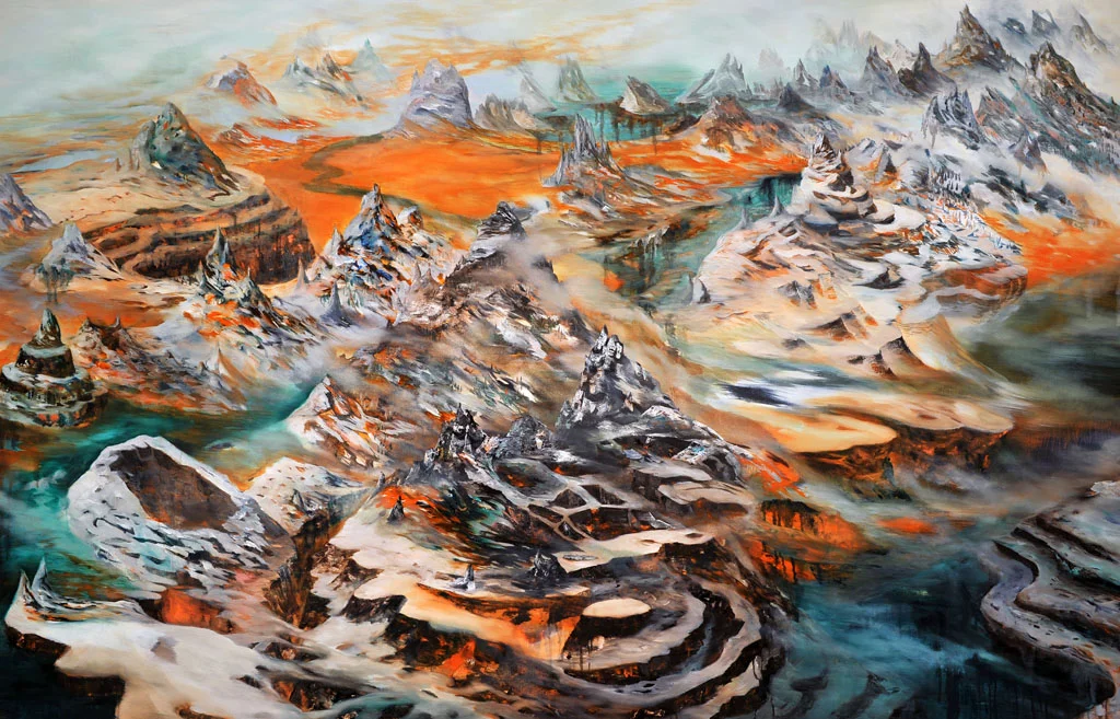 "Elsewhere" Oil on canvas, 54" x 84", 2010 Photo by Rachel Granofsky