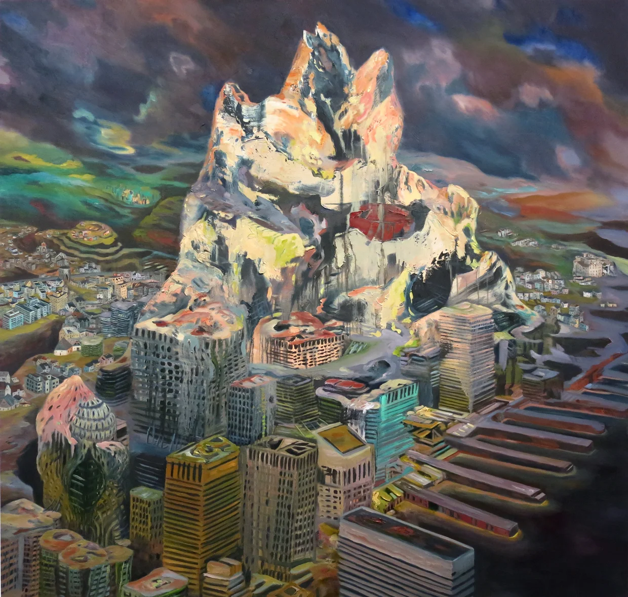 "Babel" Oil on canvas, 68" x 72", 2012