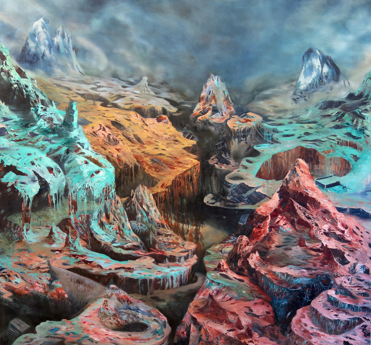 "Spring Thaw" Oil on canvas, 68" x 72", 2012