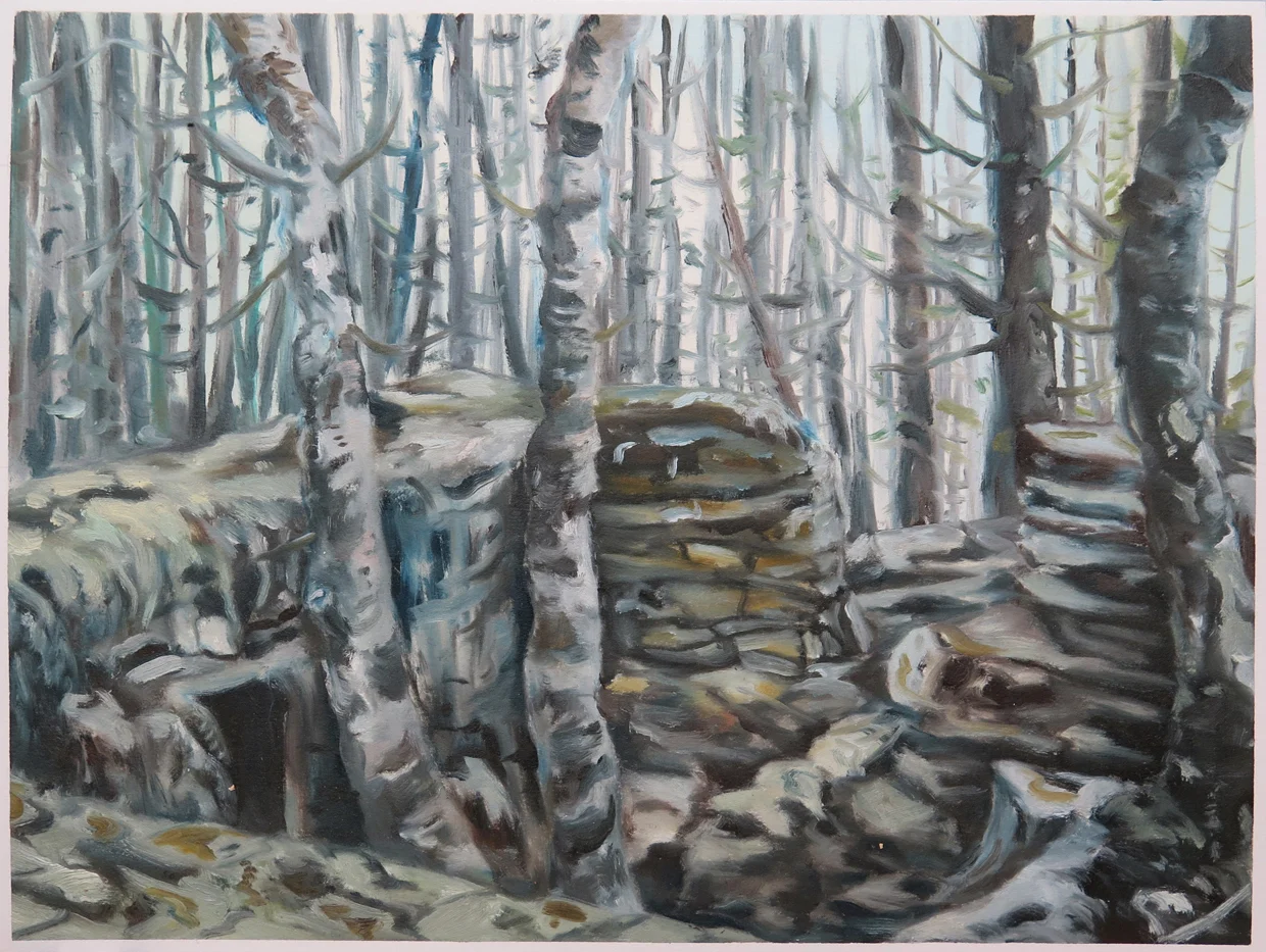 Brokkabakane 12 in. x 16 in. Oil on paper, 2013