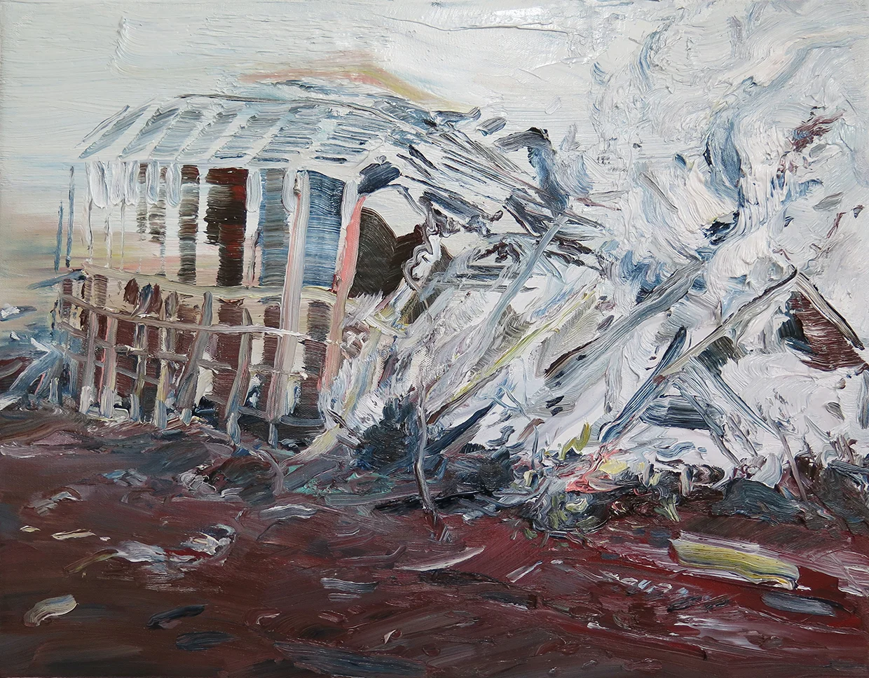 "Veteran's Stadium", Oil on canvas, 16" x 20", 2014