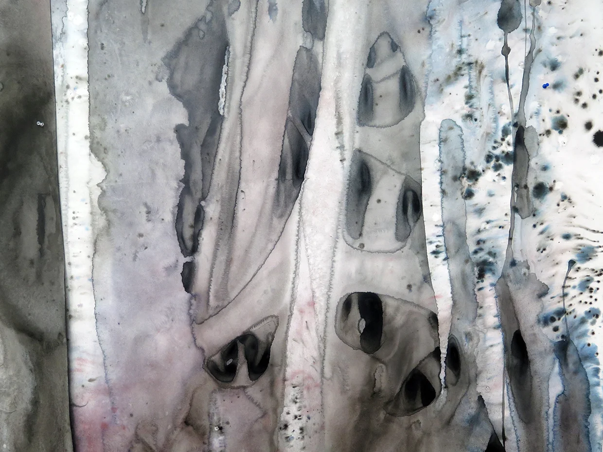 Untitled paper collage, 2014. Detail.