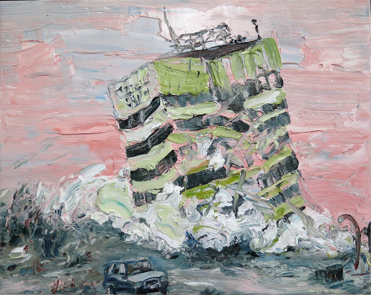 "Christchurch Landmark" Oil on canvas 16" x 20", 2014