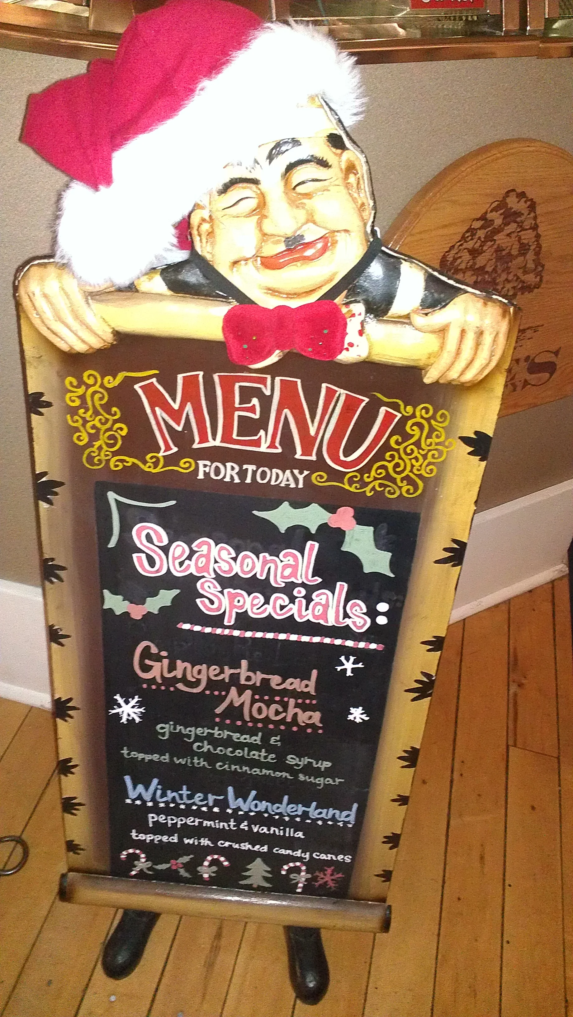 We always have drink specials on our Menu board