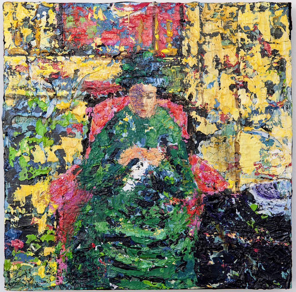 Stitch in Time, 12 x 12, Acrylic on Canvas