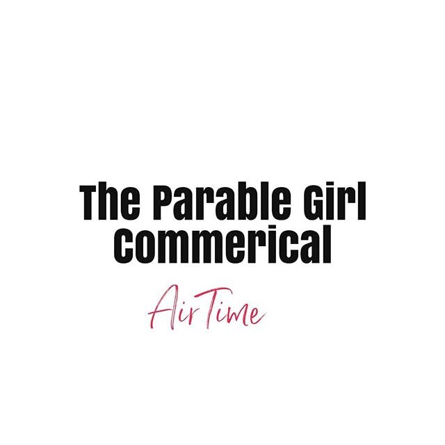 Had to share my air time on Hillsong TV with you! 💜💜💜💜
The Parable Girl is getting screen time! 👏yas!
***To get Hillsong TV channel download Pluto TV app
#hillsongtv
#parablegirlpromo
#parablegirlad
#commerical 
#plutotv