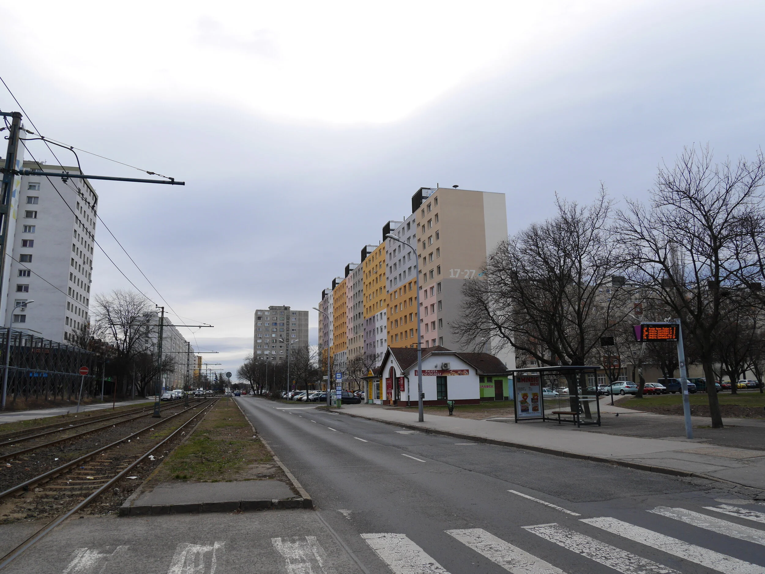 This neighborhood is a massive intersection of city traffic. There are so many buses and trams that zip through here every few minutes!
