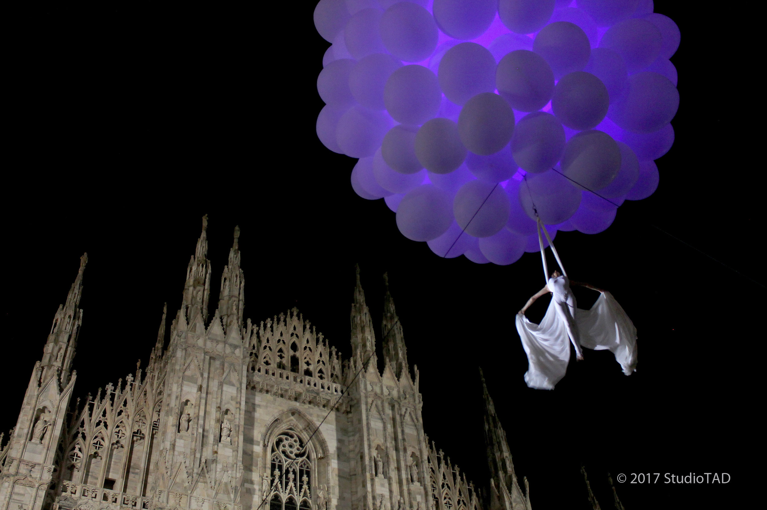 Flying for Tiffany in Piazza Duomo — Physical Poetry