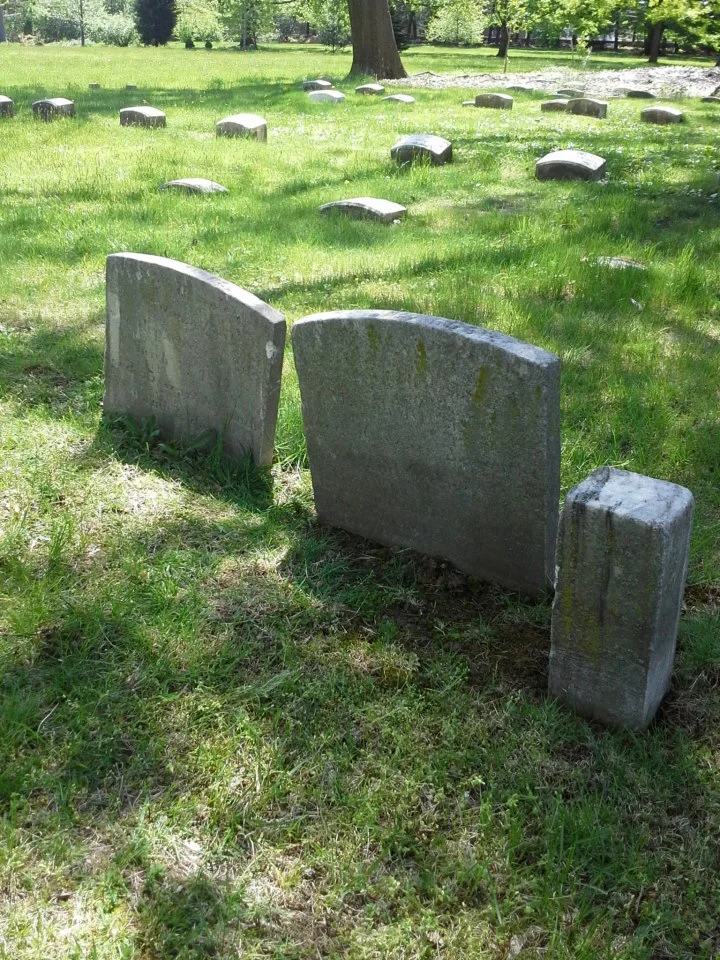 Gravestones in the Spring