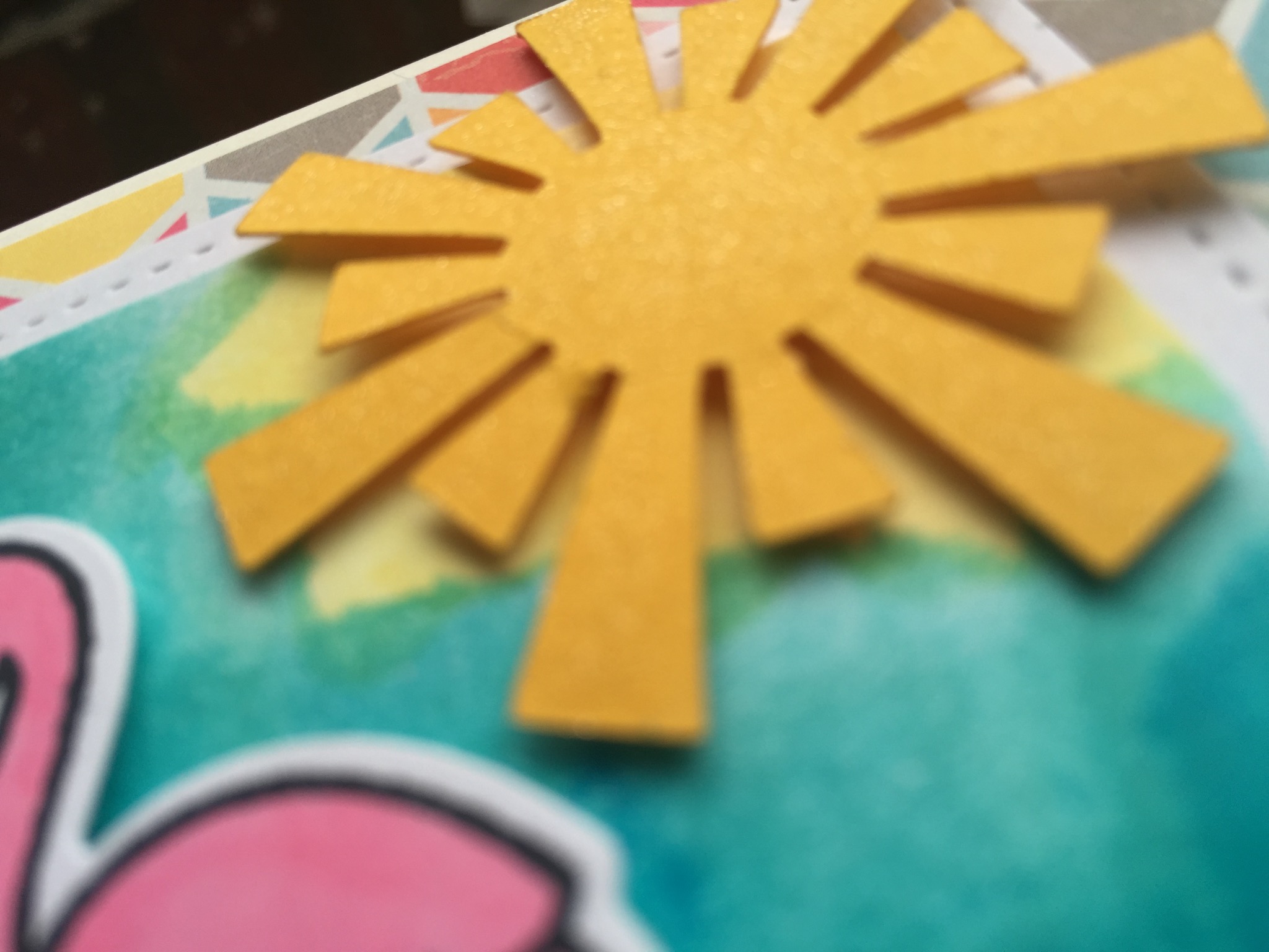 I used a glimmer pen on the sun for an added pop...