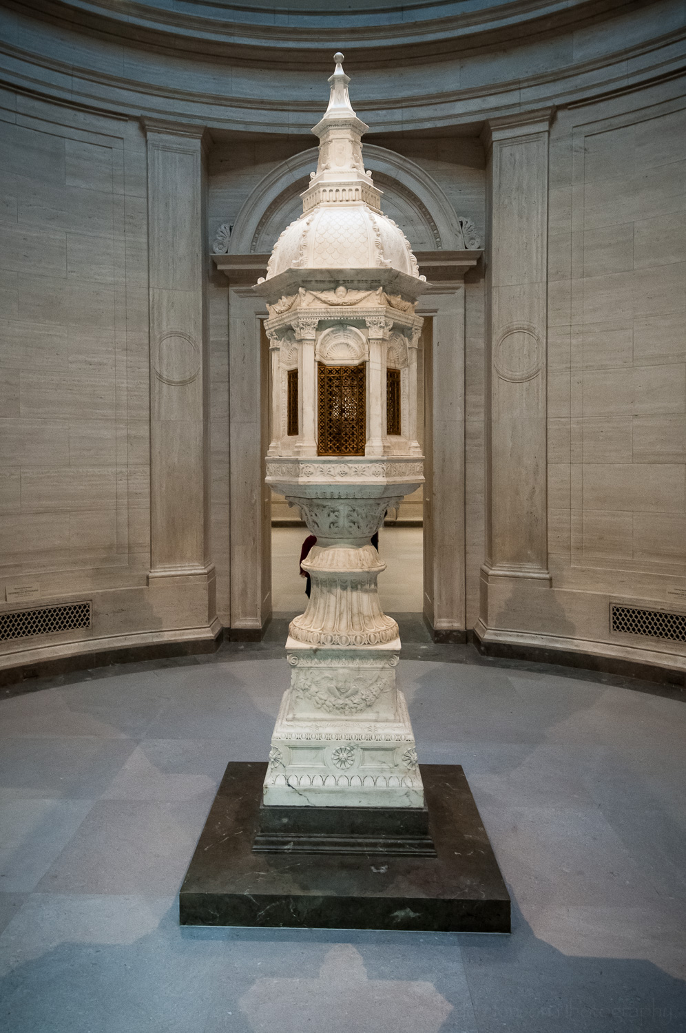 I love the enormous variety of objects in the museum. Here is the Ciborium for the Sacrament by Desiderio da Settignano.