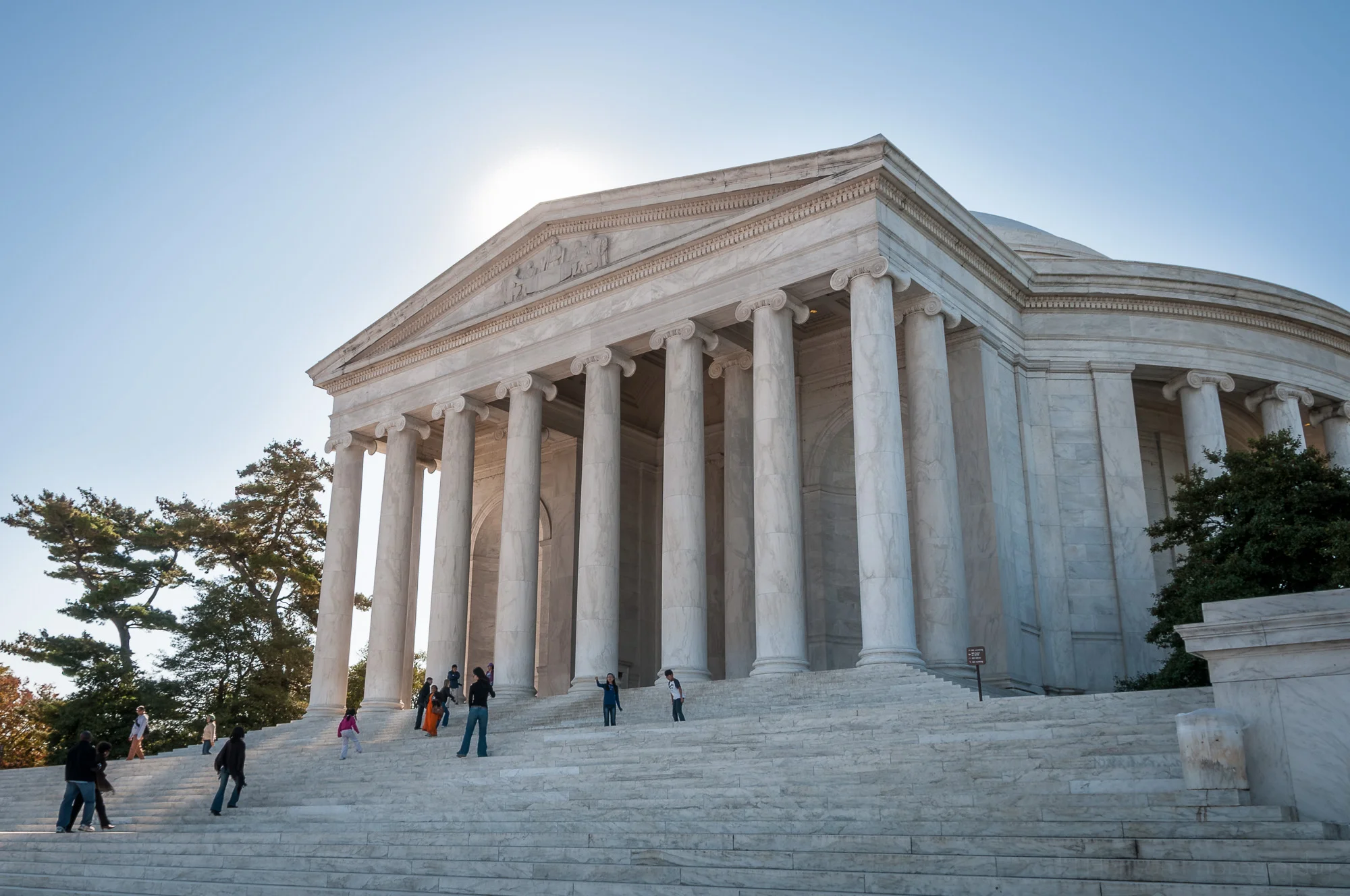 Thomas Jefferson Memorial, Washington, D.C. This is an HDR image created from the 5 images below.