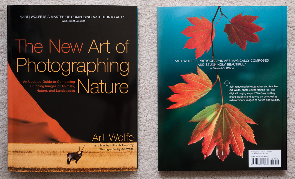 Front and back cover of The New Art of Photographing Nature by Art Wolfe