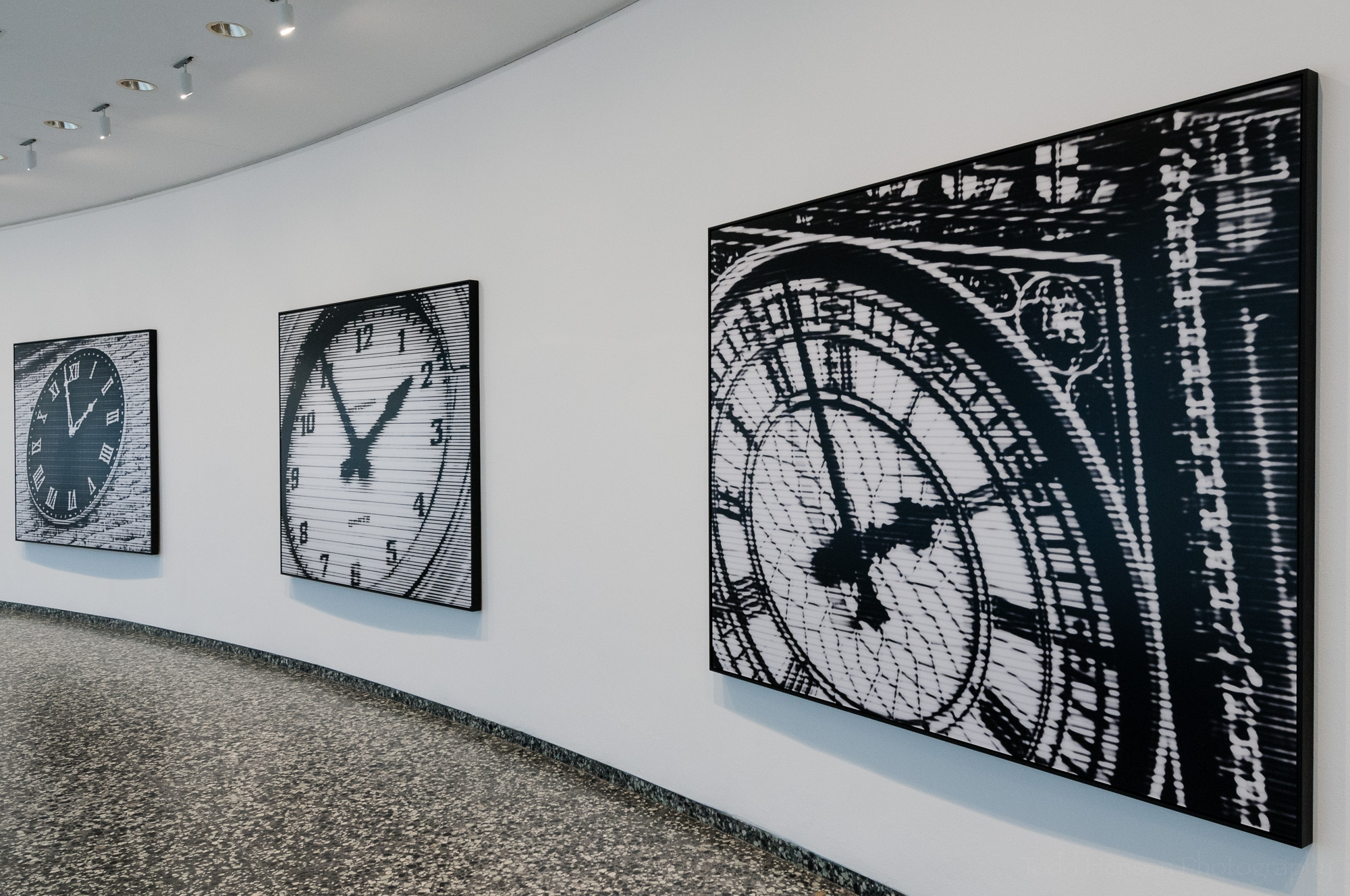 World Time Clock by Bettina Pousttchi in the Smithsonian Hirshhorn Museum