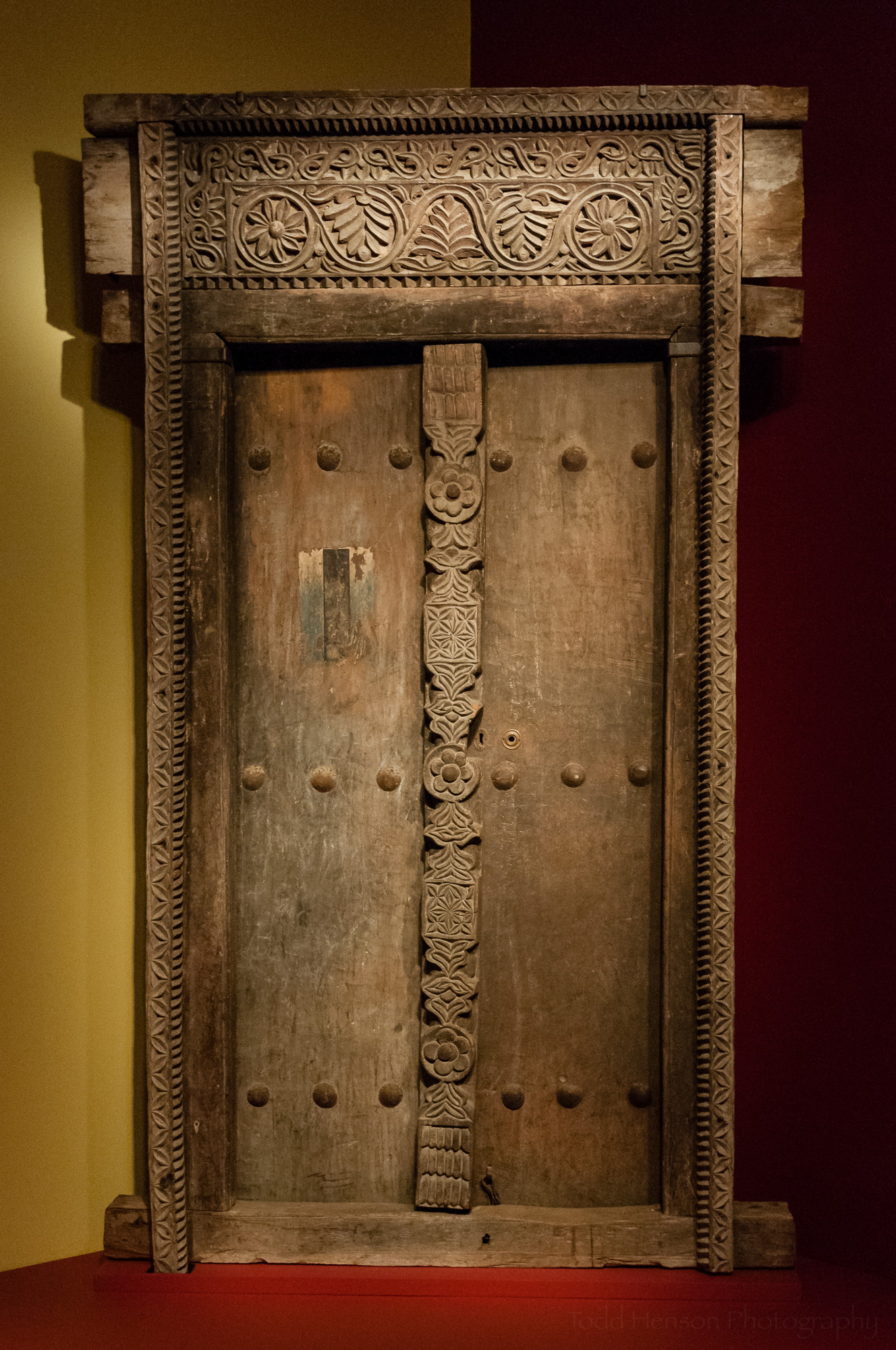 Swahili door and frame from Tanzania