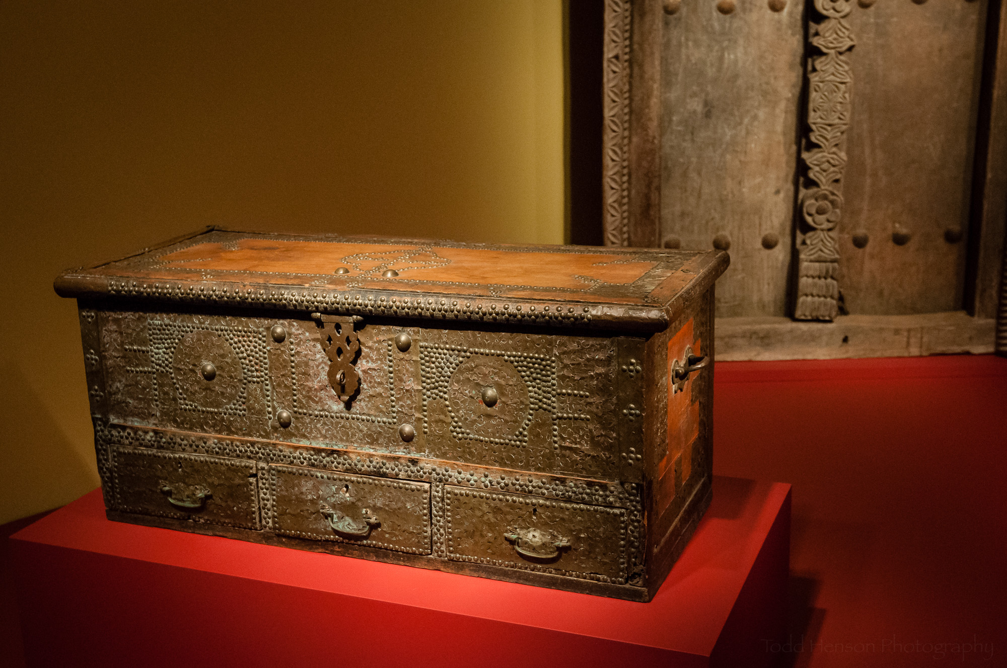 Ornate Swaili chest from Tanzania