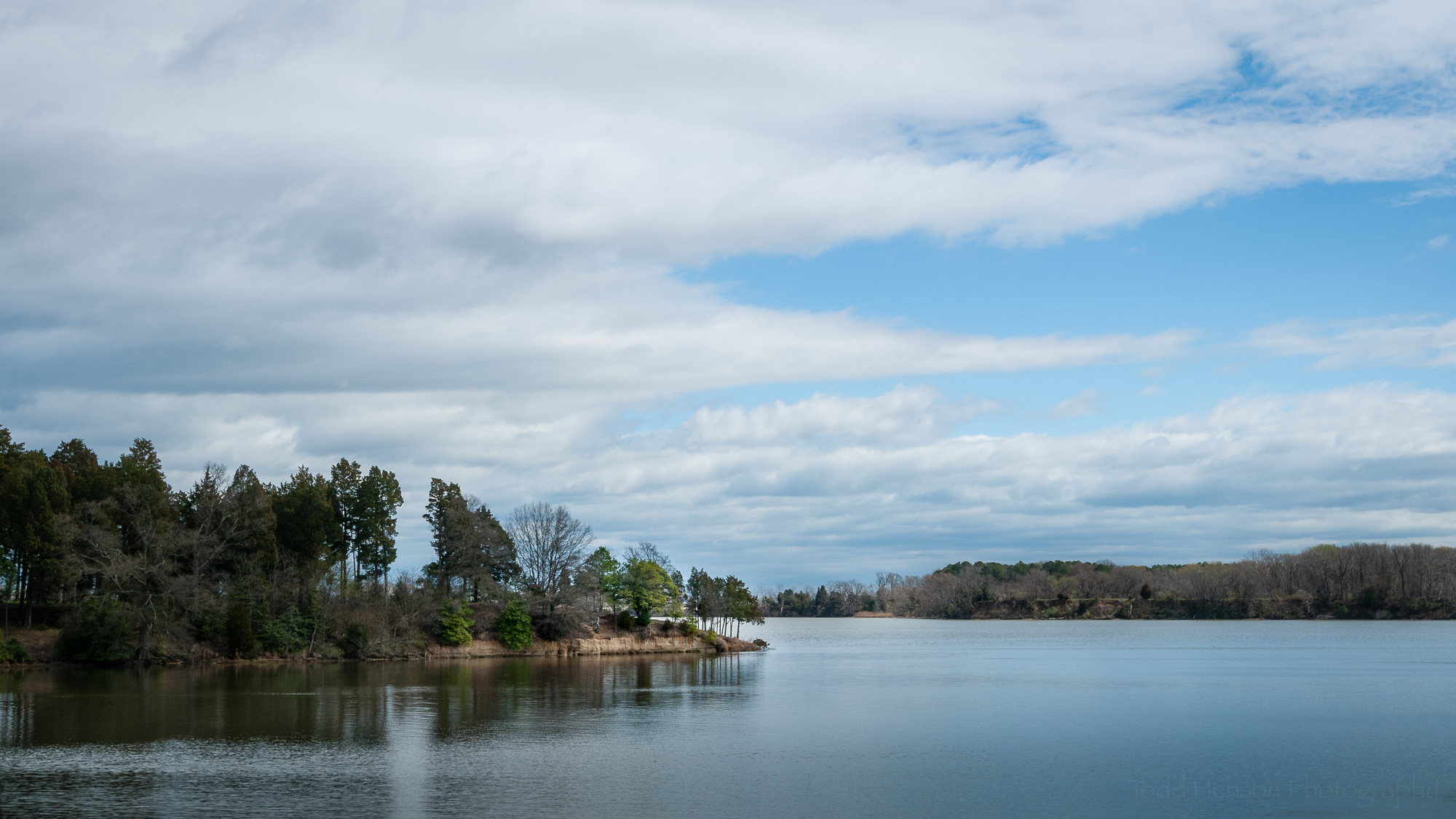 A view of Popes Creek from the back porch of the visitor's center.