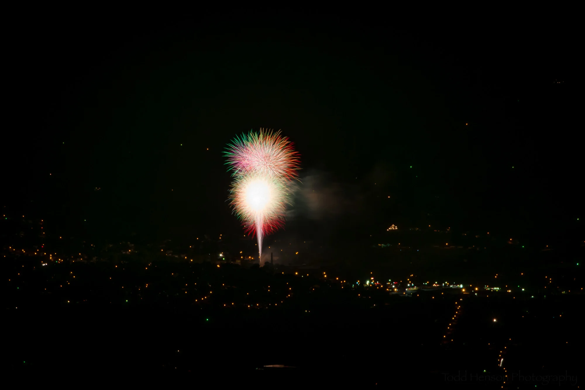 Luray Fireworks from Skyline Drive — Todd Henson Photography